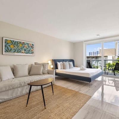 Beachfront Studio, Resort Access, No Extra Fees